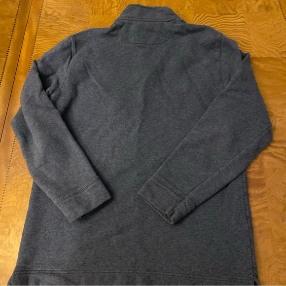 Boden Sweater Men's Gray Long Sleeve 1/4 Zip Pullover Size~ Medium - Picture 3 of 3